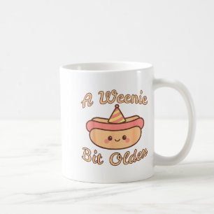 Mug Un peu plus vieux Un anniversaire de hot dog migno