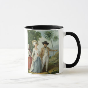 Mug Un planteur et son épouse, servis par un employé