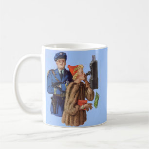 Mug Un policier de la circulation dans les années 1930