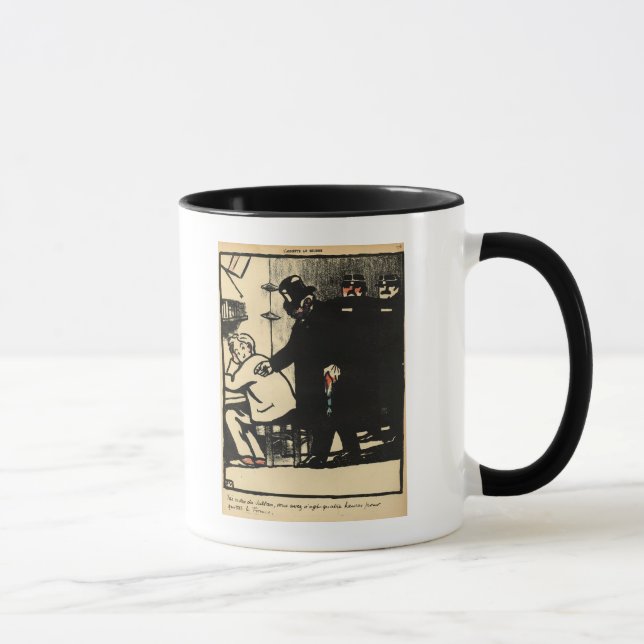Mug Un prisonnier est exilé des crimes et (Droite)