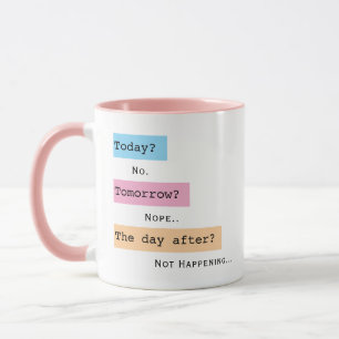 Mug Un Procrastinateur amusant et coloré répond à la t