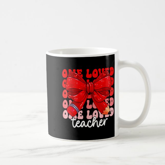 Mug Un professeur aimé cœur mignon Saint-Valentin fill (Droite)