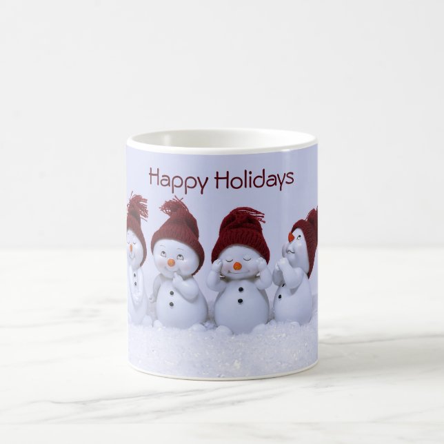 Mug Un quatuor de bonshommes de neige (Centre)