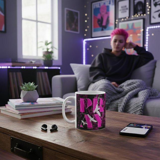 Mug Un rappel simple priez pour la foi chrétienne (Sip loud. PRAY keeps your vibe sharp even on your chill days.)