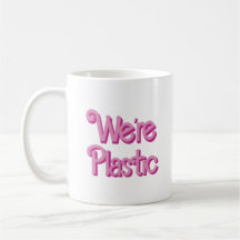 Un rose on est en plastique