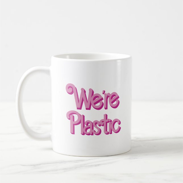 Mug Un rose on est en plastique (Gauche)