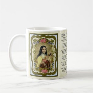 MUG UN ROSE POUR LA PRIÈRE DE ST THERESE