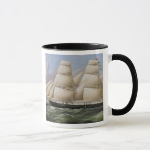 Mug Un schooner mâté par deux outre de Douvres (huil