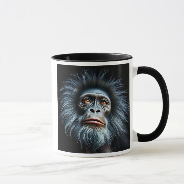 Mug Un singe mélancolique et songeur. (Droite)