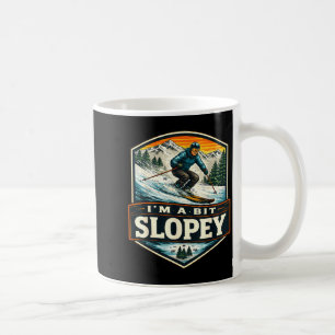 Mug Un skieur masculin un peu en pente jeux de mots sp