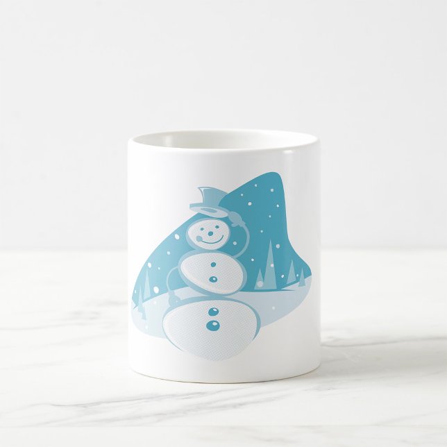 Mug Un Snowman Portant Un Chapeau Haut (Créateur téléchargé)