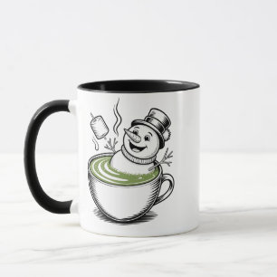 Mug Un Snowman Se Baigner À Macha Christmas