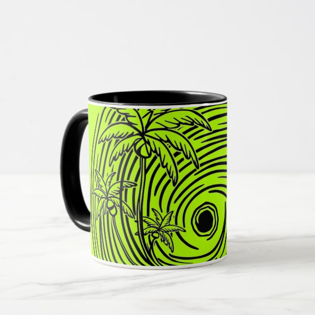Mug un soleil levant devant la mer,mug (Devant gauche)