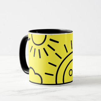 Mug un soleil levant devant la mer,mug