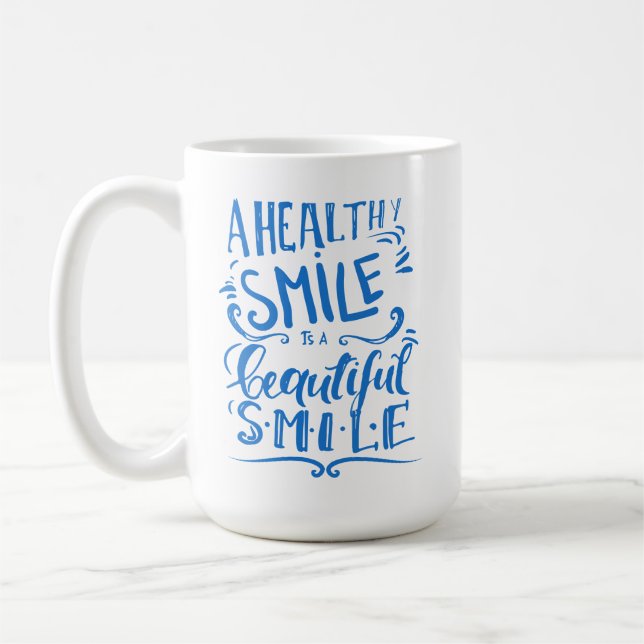 Mug Un sourire sain est un beau sourire (Gauche)