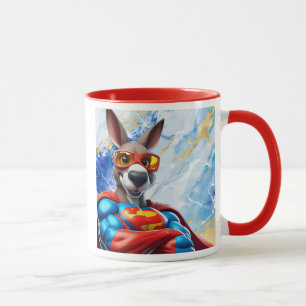 Mug Un super héros kangourou veille su nous.