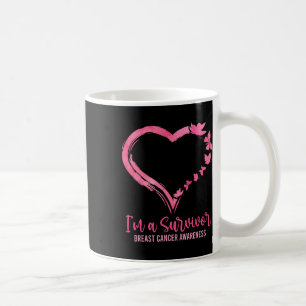 Mug Un Survivant Chemise rose Papillon Coeur Coeur Dan