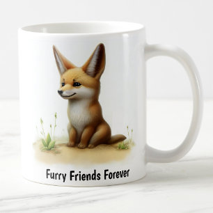 Mug Un tableau numérique d'un jackal mignon