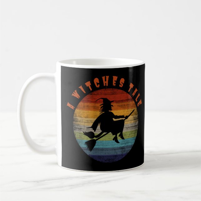 Mug UN TALE DE TÉMOINS drôle sorcière halloween (Gauche)