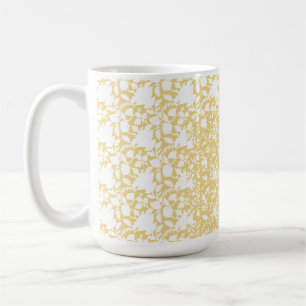 Mug Un tapis jaune avec un motif répétitif motif resem
