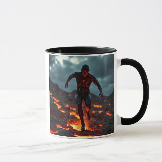 Mug Un terrain volcanique en fusion.  (Droite)