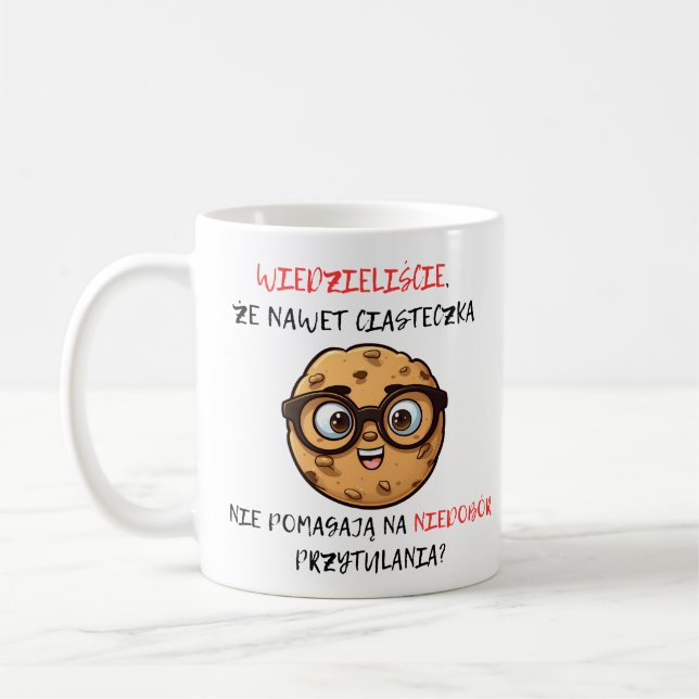 Mug Un test amusant de carence en étreinte (Gauche)