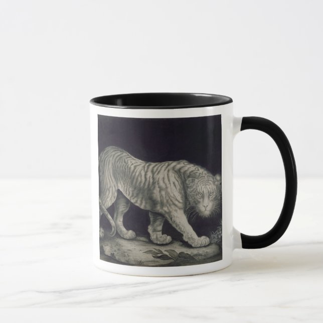 Mug Un tigre de vagabondage (crayon sur le papier) (Droite)