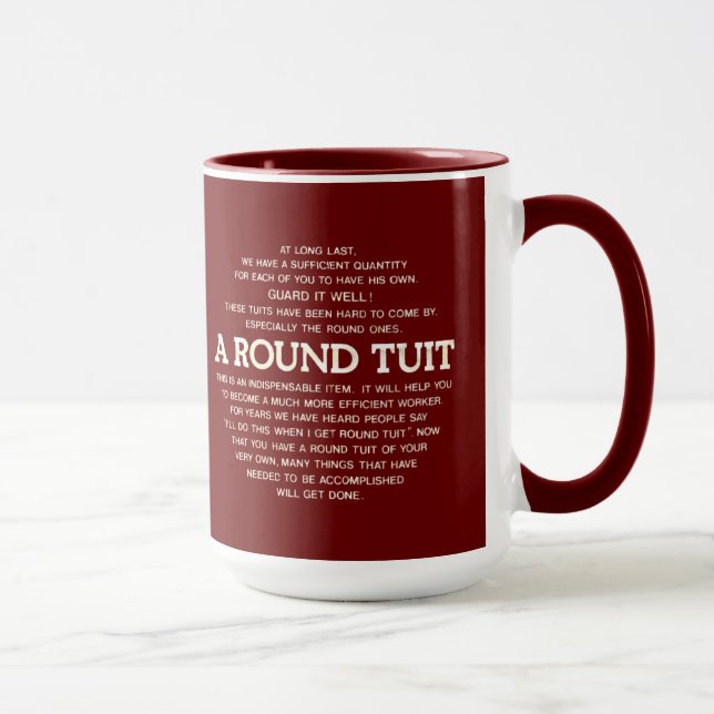 Mug Un Tuit rond (Droite)