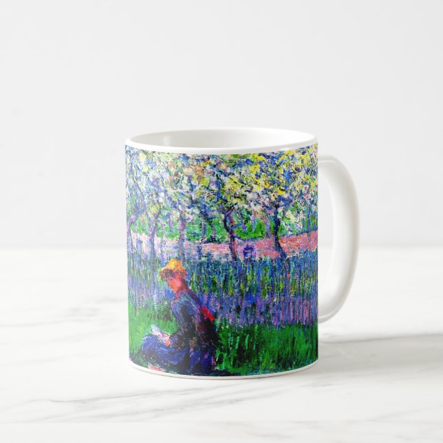 Mug Un verger au printemps par Monet, (Devant droit)
