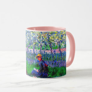Mug Un verger au printemps par Monet,