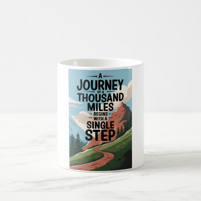Mug Un voyage de 150 km commence par une seule (Centre)