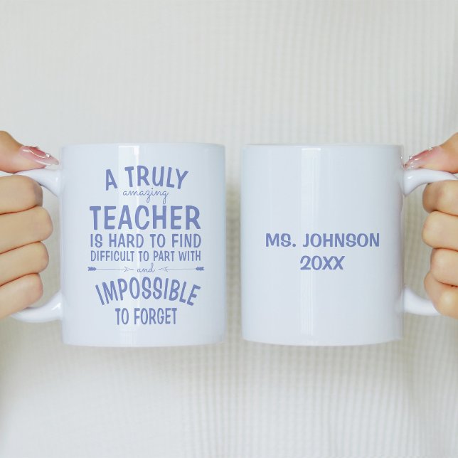 Mug Un vrai Extraordinaire enseignant Lavender Café Mu (Créateur téléchargé)