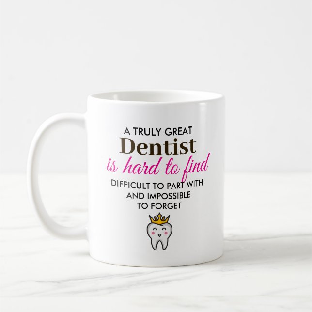 Mug Un vrai grand dentiste - Nom personnalisé (Gauche)