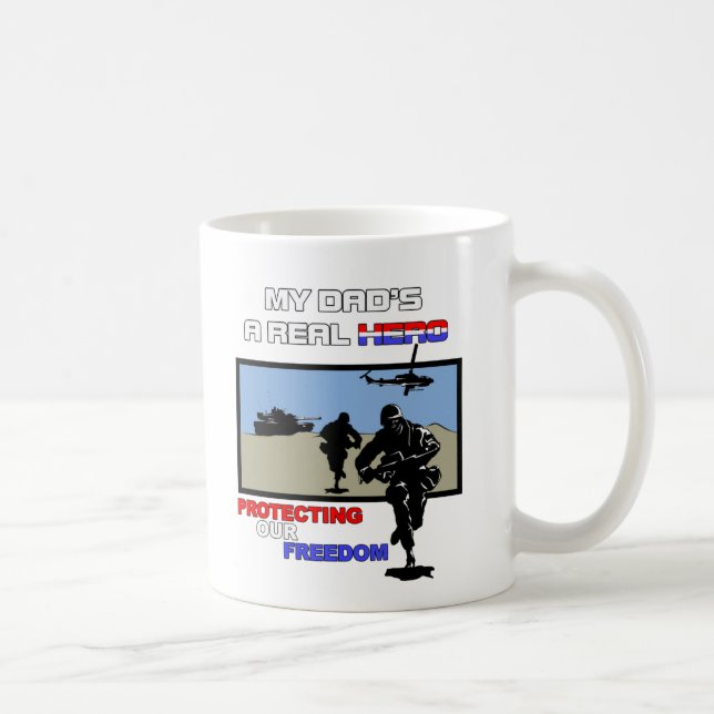 Mug Un vrai héros - militaires (Droite)