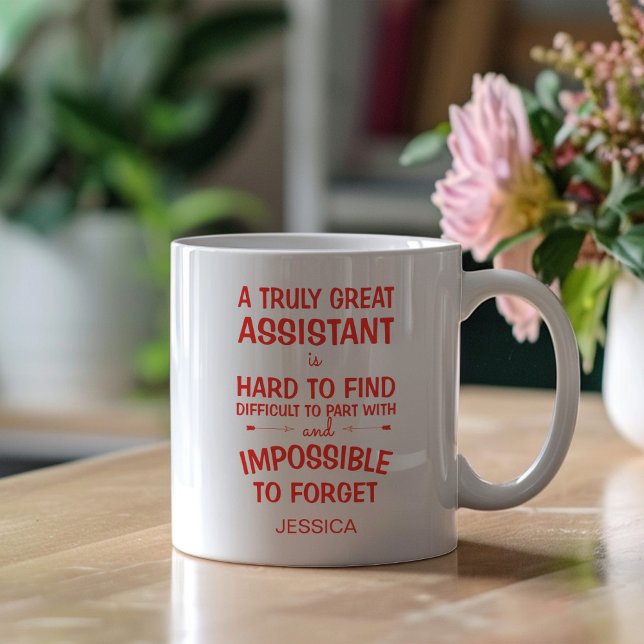 Mug Un Vraiment Grand Assistant avec un nom (Créateur téléchargé)
