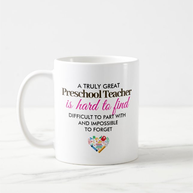 Mug Un Vraiment Grand Professeur de Maternelle – Nom p (Gauche)