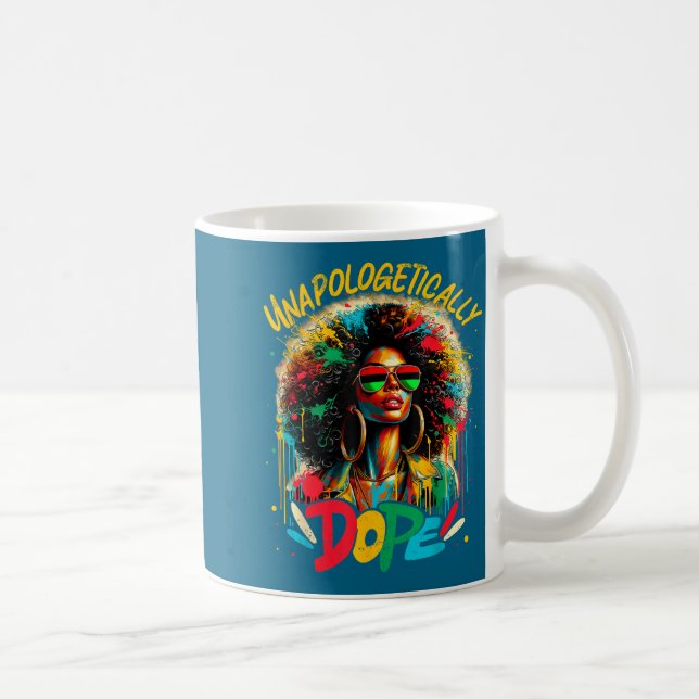 Mug Unalogetically Afro Black Woman Black History Mela (Droite)