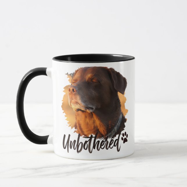 Mug Unbothered Golden Hour Dog – Premium Minimalist  (Gauche)