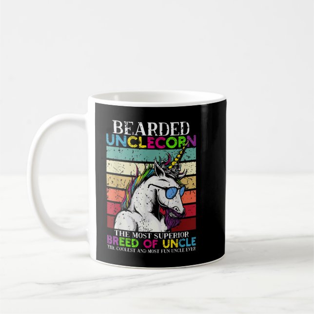 Mug Unclecorn Habille Uncle Unicorn Hommes Drôle 463 (Gauche)