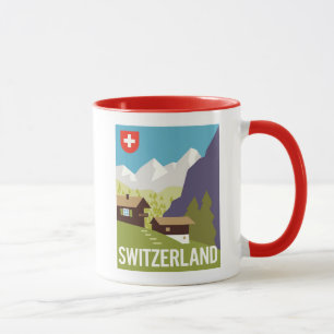 Mug Une affiche de voyage de la Suisse