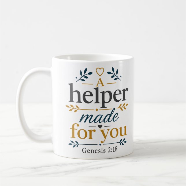 Mug Une Aide Faite Pour Vous Vérité Biblique (Gauche)