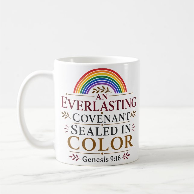 Mug Une Alliance Éternelle Scellée Dans La Couleur Bib (Gauche)