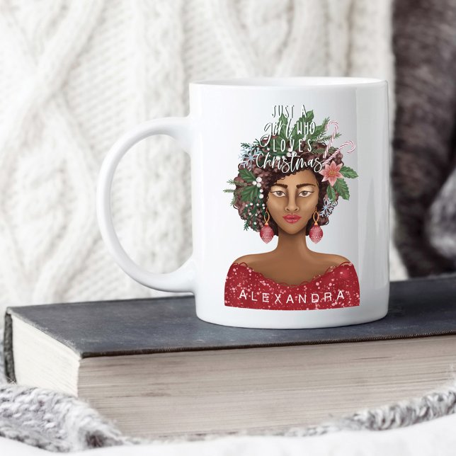 Mug Une Américaine Africaine Juste Une Fille Qui Aime  (Créateur téléchargé)