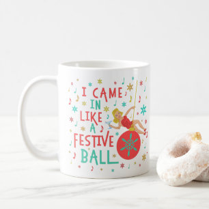 Mug Une amusante rétro de Noël sur le bal des fêtes de