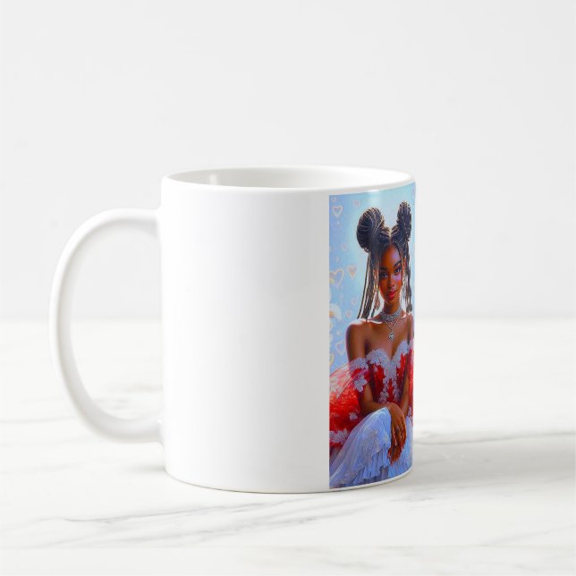 Mug Une aventure amoureuse dans une coupe : la chaleur (Gauche)