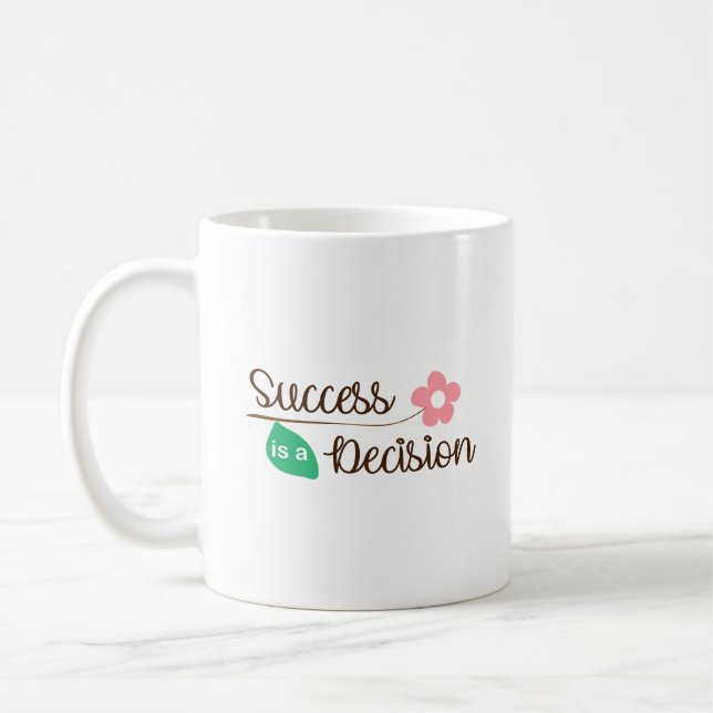 Mug Une Base Blanche Propre pour un Succès Élégant  (Gauche)
