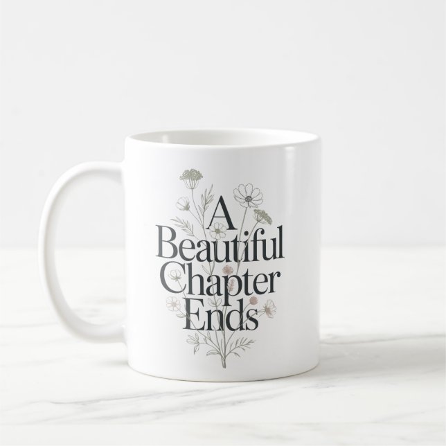Mug Une belle page se tourne Citation de retraite d'en (Gauche)