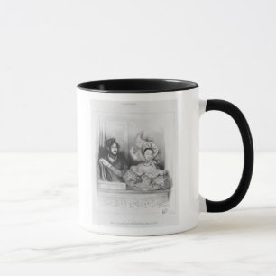 Mug Une boîte au théâtre Italien, gravé par Frey