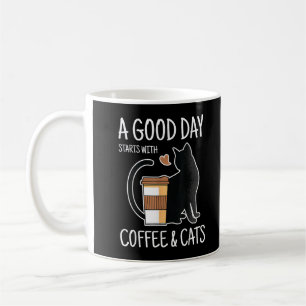 Mug Une bonne journée commence avec du café et des cha