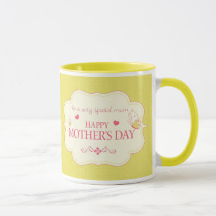 Mug Une carte de voeux heureuse du jour de mère
